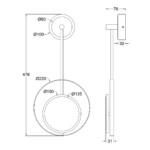 Escada 10206/SG LED*7W Gold — изображение 7