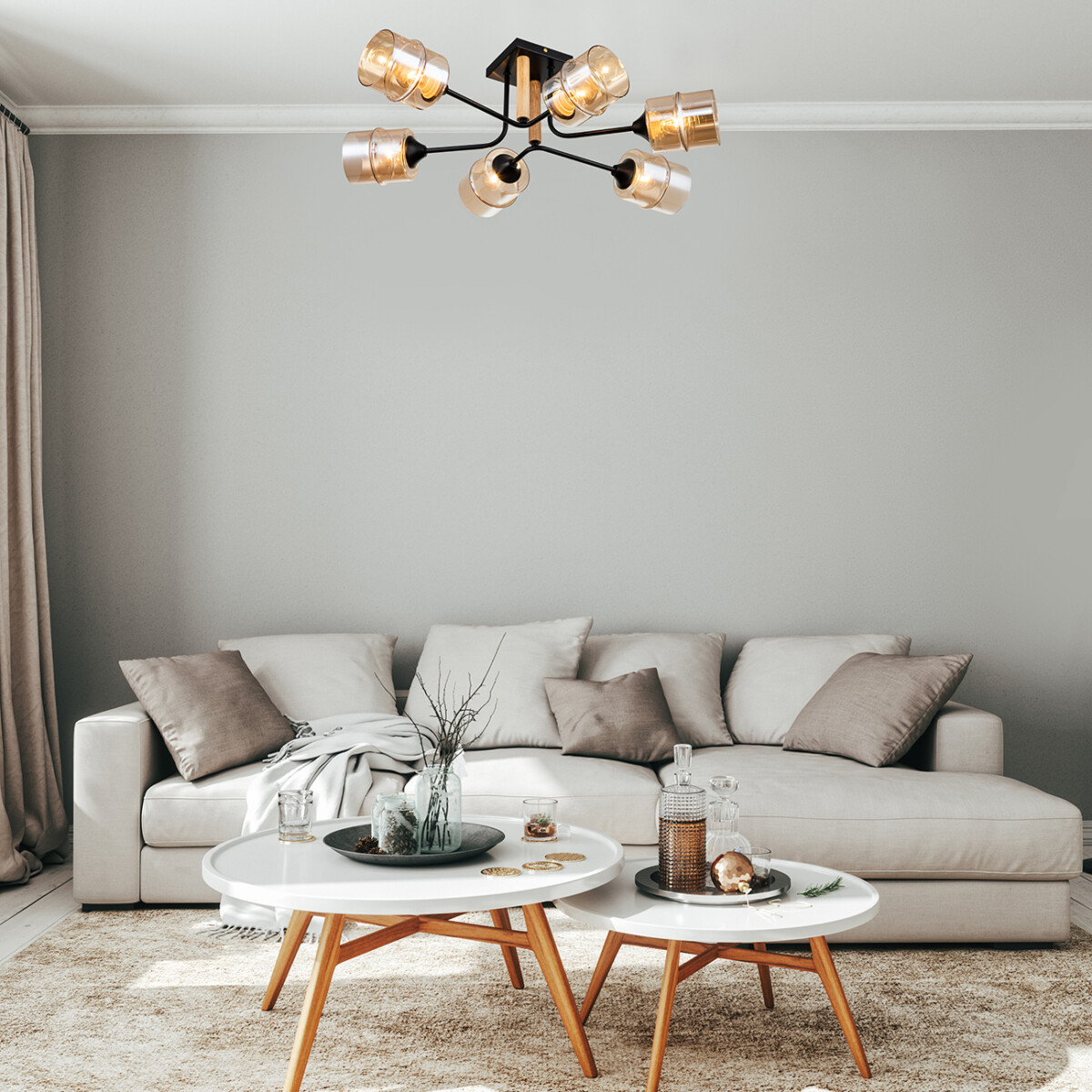 Escada 699/6P E27*60W Black — изображение 4