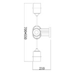 Escada 699/6P E27*60W Black — изображение 5