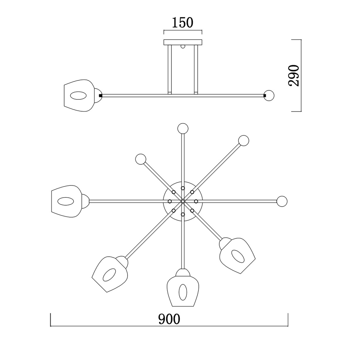 Escada 695/4P E14*40W Chrome — изображение 6
