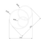 Escada 10213/2 LED*33+23W White/Black — изображение 5