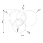 Escada 10213/4 LED*84+24W White/Black — изображение 5