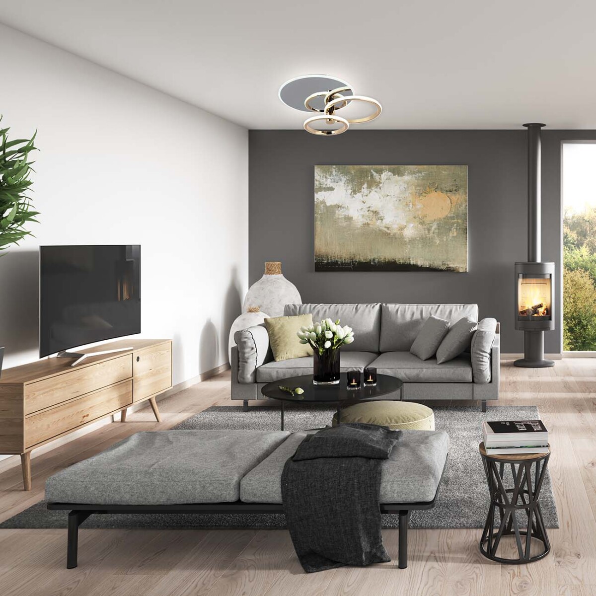 Escada 10213/2 LED*33+23W Chrome/Gold — изображение 2