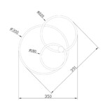 Escada 10213/2 LED*33+23W Chrome/Gold — изображение 3