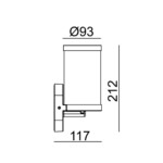 Escada 30003W/01 E27*40W IP44 Dark grey — изображение 3
