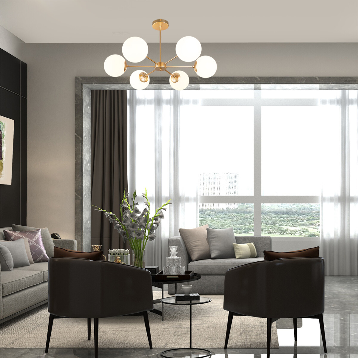 Escada 2110/6P E14*40W Champangne gold — изображение 2