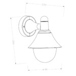 Escada 30009W/01 E27*60W IP44 Black — изображение 3