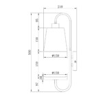 Escada 582/1A E14*40W Black/Brass/Wood — изображение 7