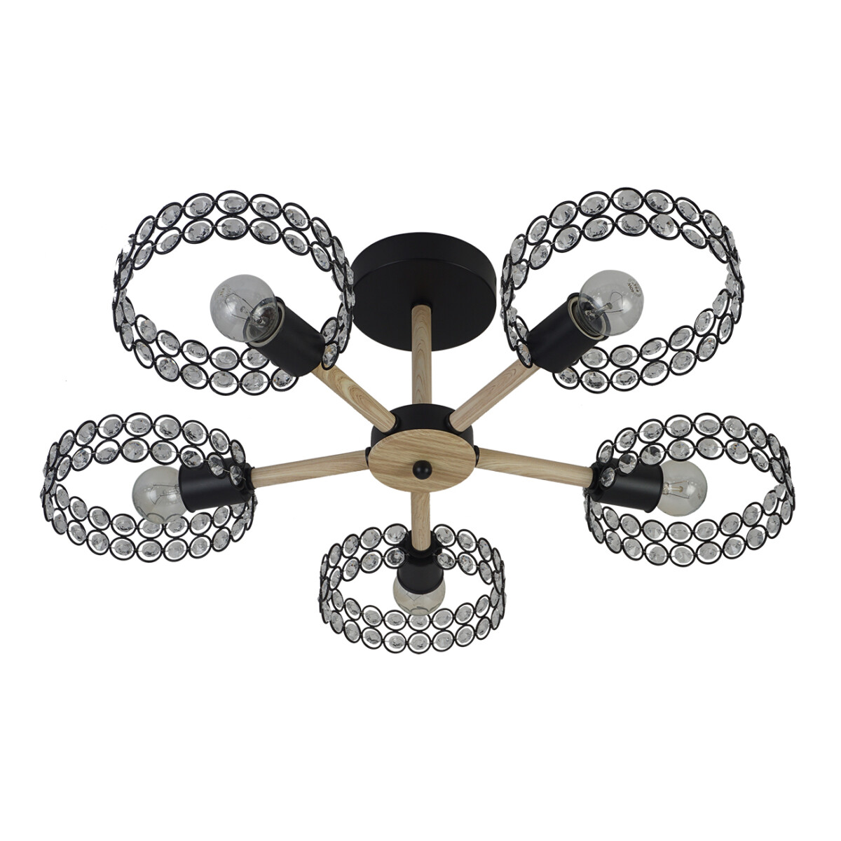 Escada 679/5P E27*60W Black/Wood — изображение 2