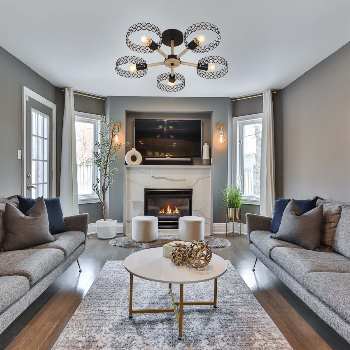 Escada 679/5P E27*60W Black/Wood — изображение 5