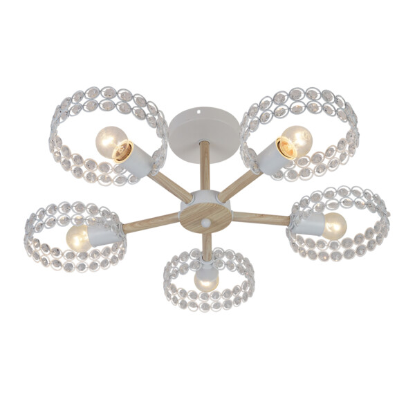 Escada 679/5P E27*60W White/Wood