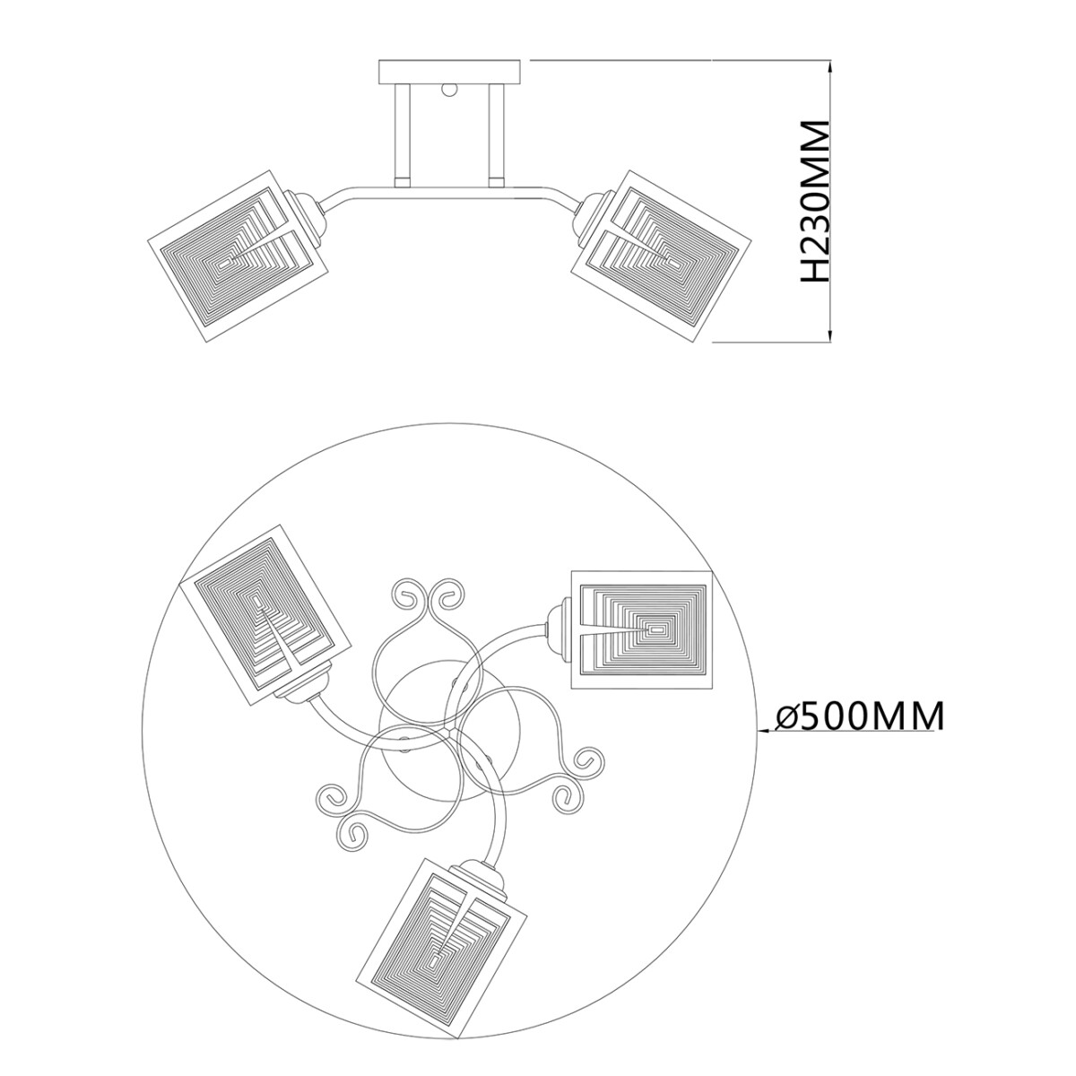 Escada 1105/3PL E27*40W Chrome — изображение 4