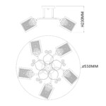 Escada 1105/5PL E27*40W Chrome — изображение 5