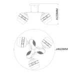 Escada 1110/3PL E27*40W Gold — изображение 5