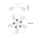 Escada 1113/5PL E27*40W Chrome — изображение 5