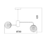 Escada 646/8P E27*60W Black — изображение 4