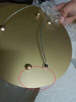 utsenka-SL6508.203.01 Светильник подвесной ST-Luce Матово Золотистый/Белый LED 1*60W 4000K RIO — изображение 3