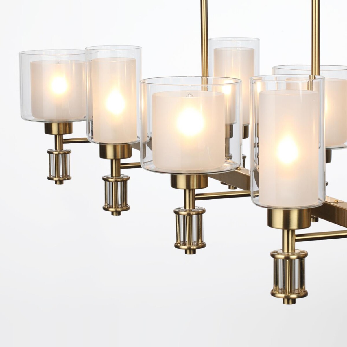 5088/8A CLASSIC ODL25 635 античная бронза/стекло Люстра E14 8*40W SAGA — изображение 5