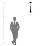 в наличии 801203 Люстра VETRO 1х6W(led) G9 ЧЕРНЫЙ/ПРОЗРАЧНЫЙ - купить в интернет-магазине Светильники Торг