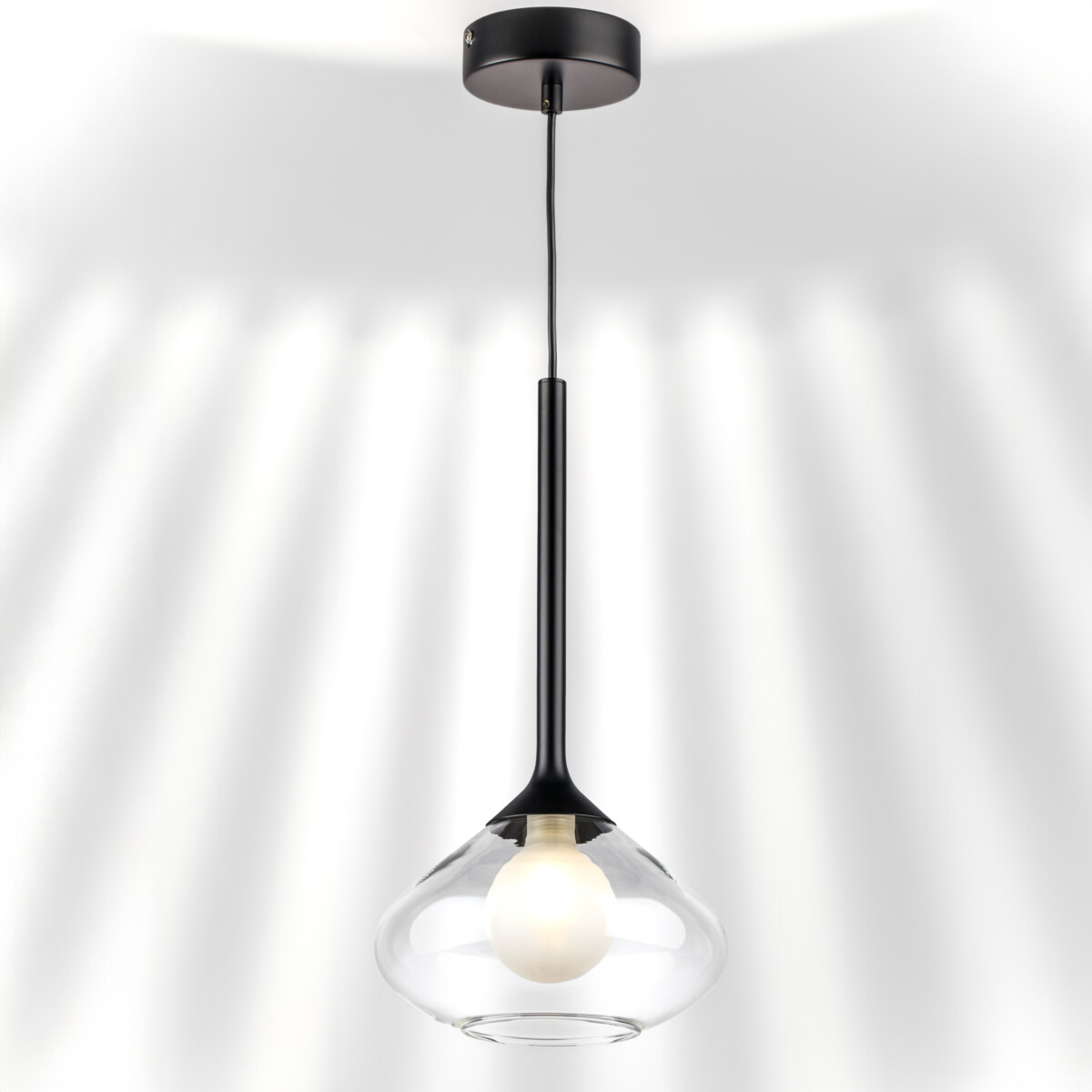 в наличии 801203 Люстра VETRO 1х6W(led) G9 ЧЕРНЫЙ/ПРОЗРАЧНЫЙ - купить в интернет-магазине Светильники Торг