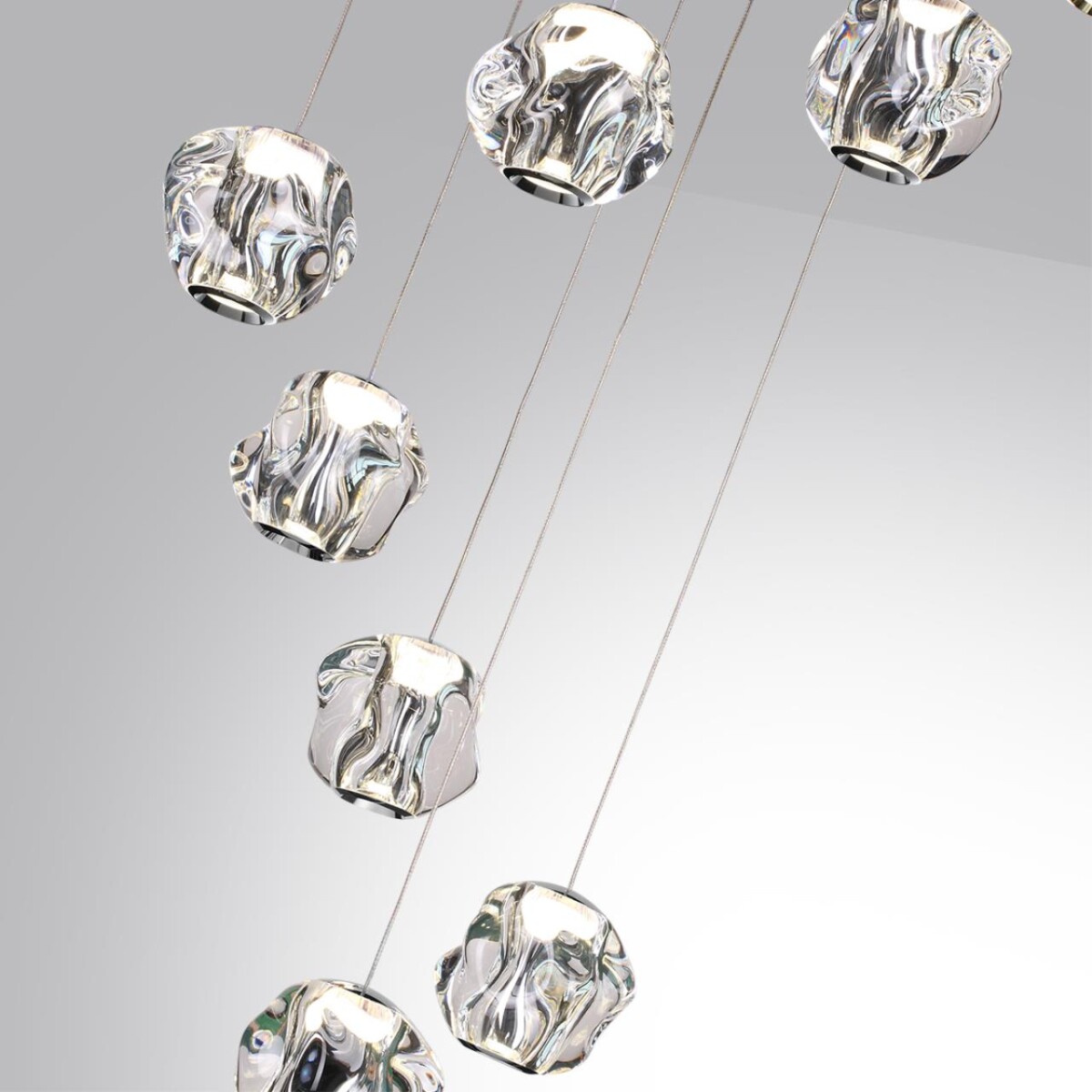 5084/60L L-VISION ODL25 561 хром/прозрачный/металл/акрил Люстра каскадная LED 60W 4000K 3000Лм JEMSTONE — изображение 5