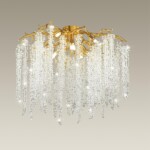5005/8C HALL ODL23 617 золотой/прозрачный металл/хрусталь Люстра потолочная G9 8*40W BANCHE — изображение 4