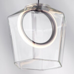 в наличии 796110 Люстра CARAMELLO LED 6W 130LM КОФЕЙНЫЙ/ПРОЗРАЧНЫЙ 3000K - купить в интернет-магазине Светильники Торг