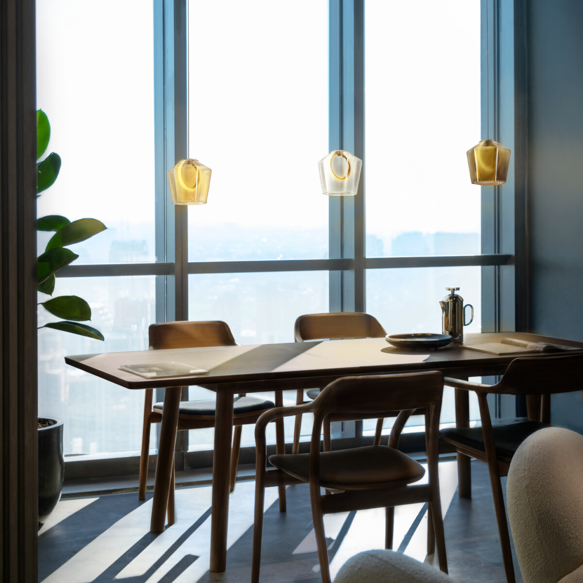 в наличии 796110 Люстра CARAMELLO LED 6W 130LM КОФЕЙНЫЙ/ПРОЗРАЧНЫЙ 3000K - купить в интернет-магазине Светильники Торг