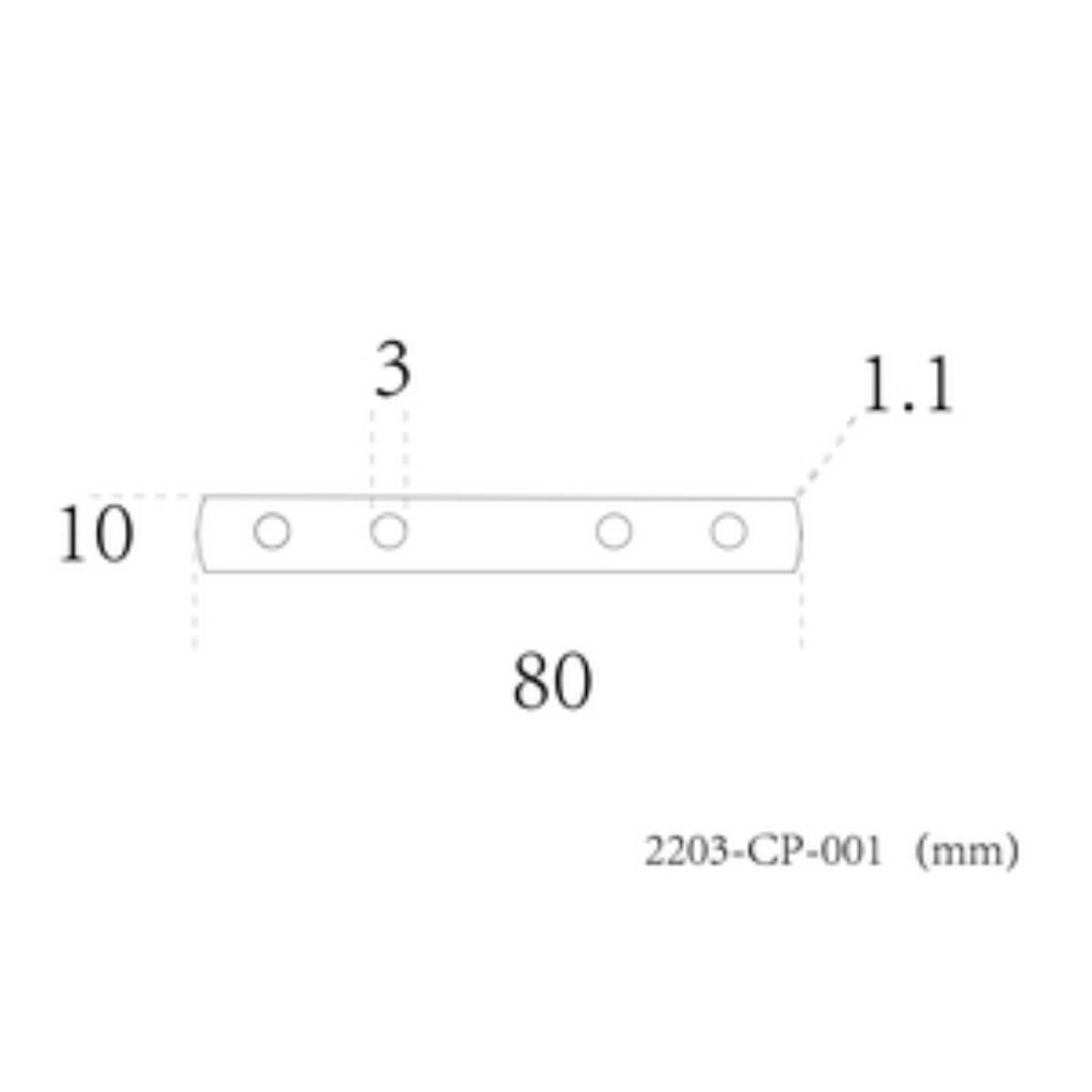 2203-CP-001, коннектор, 2*L70xW11 — изображение 1