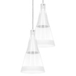 в наличии 757066 Люстра CONE 6х40W GU10 БЕЛЫЙ МАТОВ/ПРОЗРАЧНО-МАТОВЫЙ - купить в интернет-магазине Светильники Торг