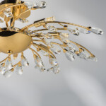 в наличии 791182 Люстра потолочная ISABELLE 8х40W G9 ЗОЛОТО - купить в интернет-магазине Светильники Торг