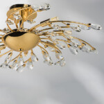 в наличии 791182 Люстра потолочная ISABELLE 8х40W G9 ЗОЛОТО - купить в интернет-магазине Светильники Торг