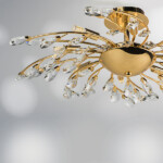 в наличии 791182 Люстра потолочная ISABELLE 8х40W G9 ЗОЛОТО - купить в интернет-магазине Светильники Торг