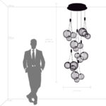 801180 Люстра SFERETTA LED 18х1,35W 1200LM КОФЕЙНЫЙ/ПРОЗРАЧНЫЙ 3000K — изображение 8