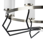 в наличии 723085 Люстра FLUME 8х40W E14 ЧЕРНЫЙ МАТОВЫЙ/НИКЕЛЬ - купить в интернет-магазине Светильники Торг