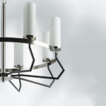 в наличии 723085 Люстра FLUME 8х40W E14 ЧЕРНЫЙ МАТОВЫЙ/НИКЕЛЬ - купить в интернет-магазине Светильники Торг