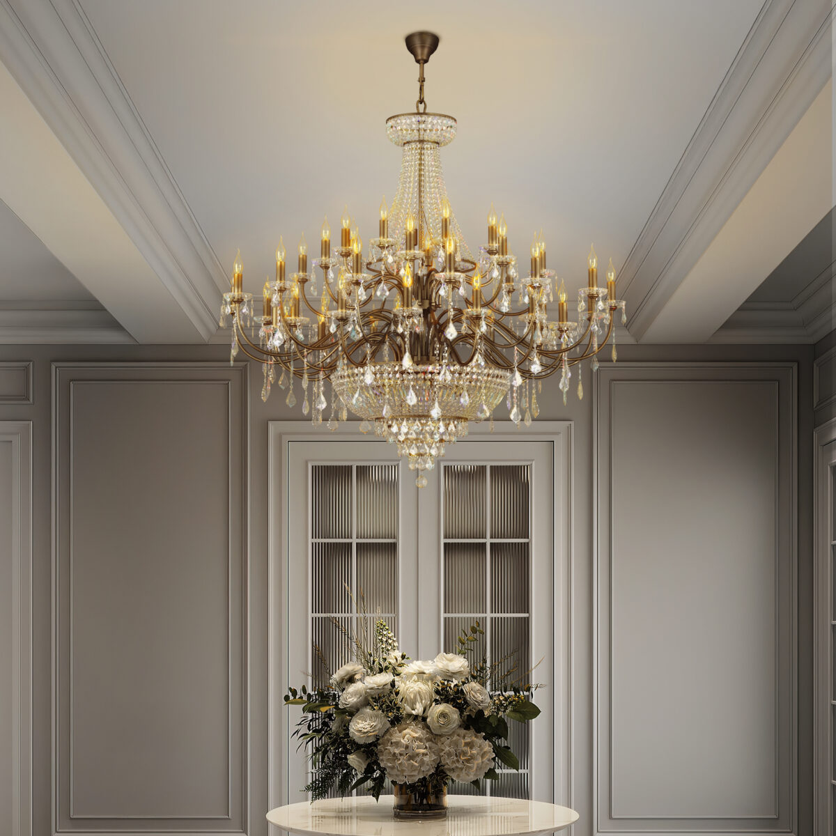 700511 3 КОР!!! Люстра подвесная CLASSIC 51х60W E14 БРОНЗА — изображение 7