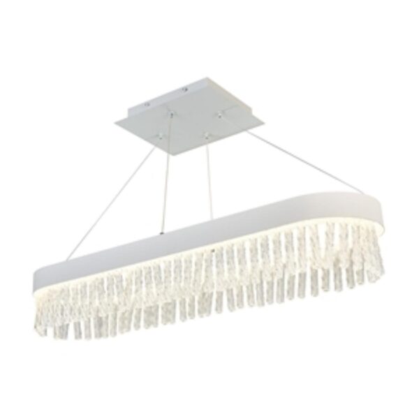 4698-8P, подвесная люстра, L800xW200xH1000/1200, LEDx40W, 2000LM, 4000K, included