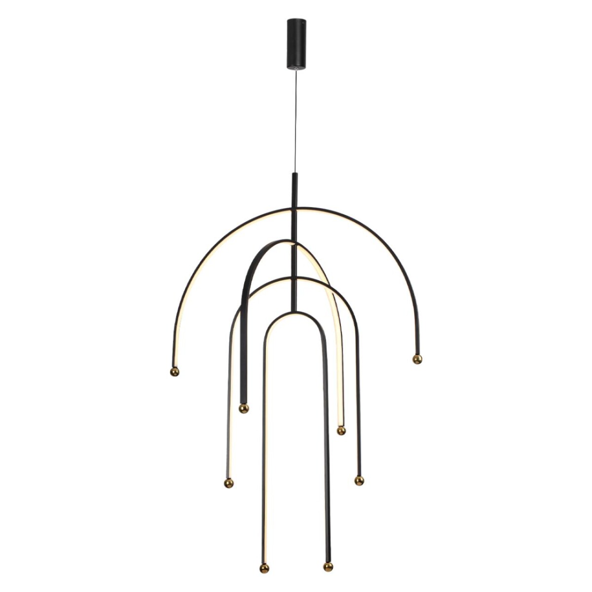 6633/95L HIGHTECH ODL24 285 металл/черный/акрил Подвесной светильник (регулируемые рожки) LED 95W 3000K 220V MEMFI — изображение 3