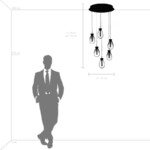 в наличии 805169 Люстра COLORE LED 6х4W 1100LM ЗОЛОТО/МУЛЬТИКОЛОР 3000K - купить в интернет-магазине Светильники Торг