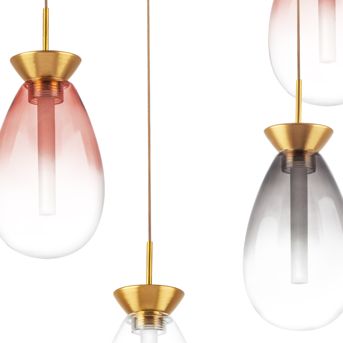 в наличии 805169 Люстра COLORE LED 6х4W 1100LM ЗОЛОТО/МУЛЬТИКОЛОР 3000K - купить в интернет-магазине Светильники Торг