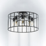 в наличии 798287 Люстра GENNI 8х40W E27 ЧЕРНЫЙ МАТОВЫЙ/ПРОЗРАЧНЫЙ - купить в интернет-магазине Светильники Торг