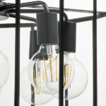 в наличии 798287 Люстра GENNI 8х40W E27 ЧЕРНЫЙ МАТОВЫЙ/ПРОЗРАЧНЫЙ - купить в интернет-магазине Светильники Торг