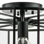 в наличии 798287 Люстра GENNI 8х40W E27 ЧЕРНЫЙ МАТОВЫЙ/ПРОЗРАЧНЫЙ - купить в интернет-магазине Светильники Торг