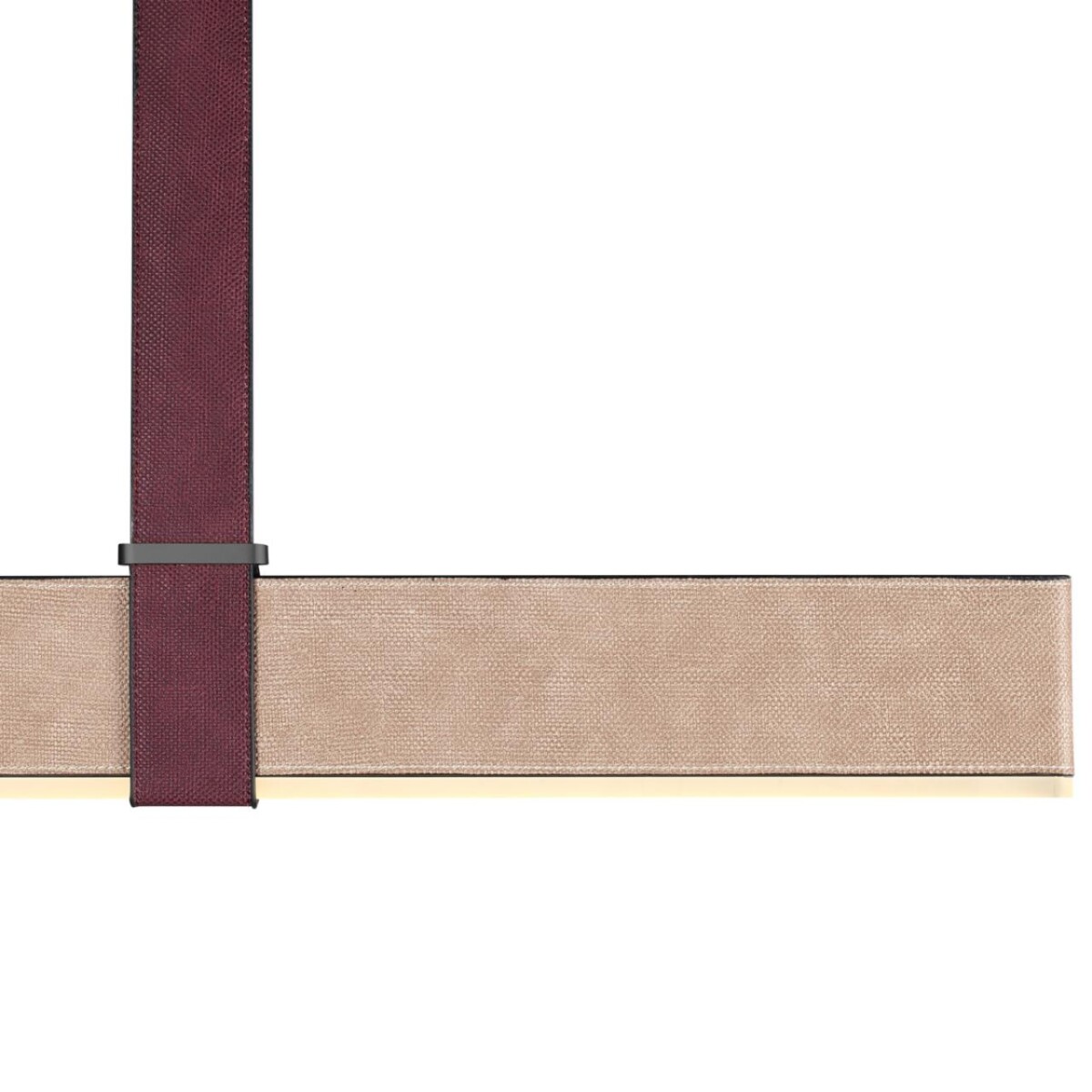 6630/36L HIGHTECH ODL24 000 металл/эко-кожа/ткань/акрил черный/бордовый/бежевый Подвесной светильник IP20 LED 36W 3000K 220V VINCENT — изображение 5