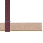 6630/36L HIGHTECH ODL24 000 металл/эко-кожа/ткань/акрил черный/бордовый/бежевый Подвесной светильник IP20 LED 36W 3000K 220V VINCENT — изображение 5