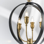 в наличии 731247 Люстра CERO 4х40W E14 ЧЕРНЫЙ/ЗОЛОТО - купить в интернет-магазине Светильники Торг