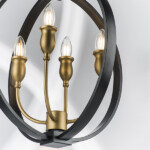 в наличии 731247 Люстра CERO 4х40W E14 ЧЕРНЫЙ/ЗОЛОТО - купить в интернет-магазине Светильники Торг