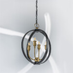 в наличии 731247 Люстра CERO 4х40W E14 ЧЕРНЫЙ/ЗОЛОТО - купить в интернет-магазине Светильники Торг