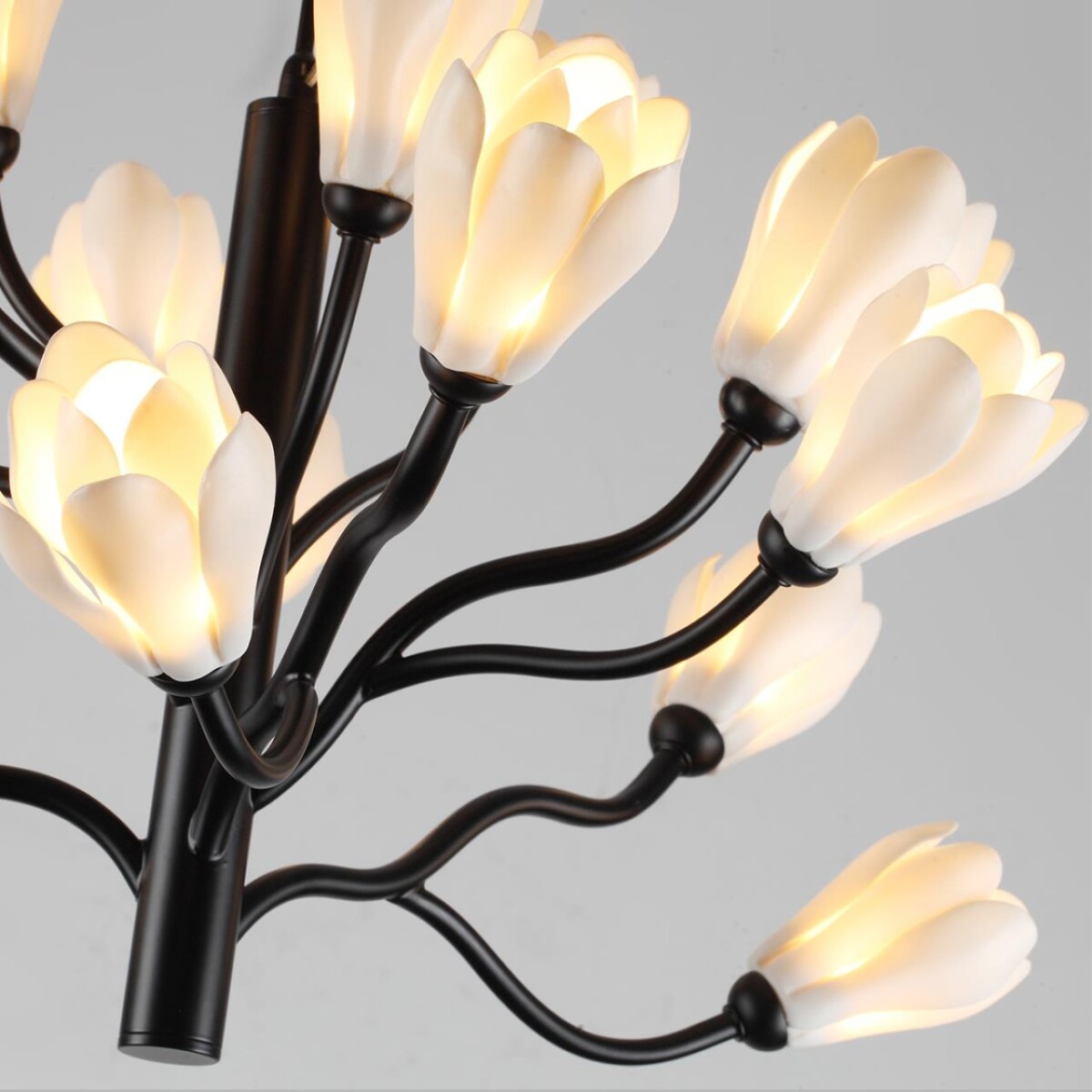 5090/15 MODERN ODL25 553 черный матовый/белый/фарфор Люстра G4 LED 15*5W GARDI — изображение 6